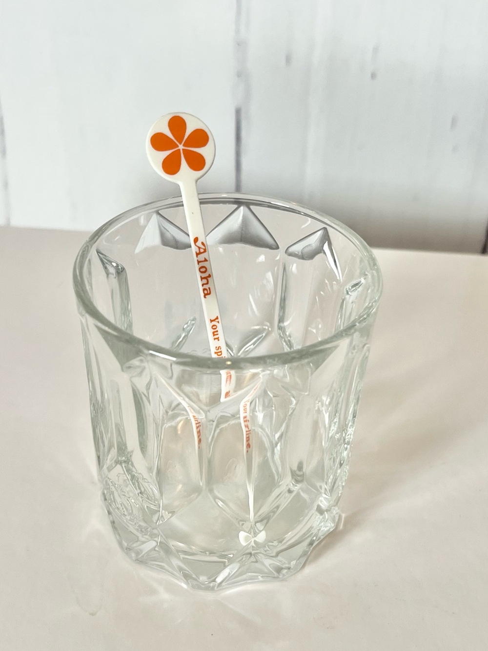 Vvintage Aloha Airlines plastic swizzle stick